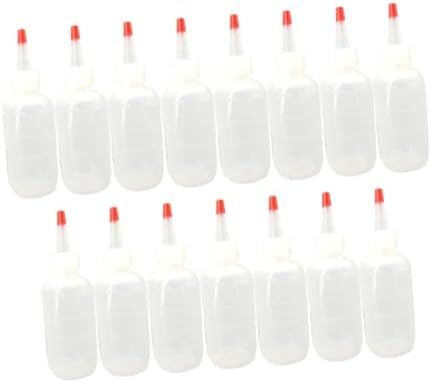 HOLIDYOYO Plastic Condiment Squeeze Bottles with Scale 120ml Set of 15