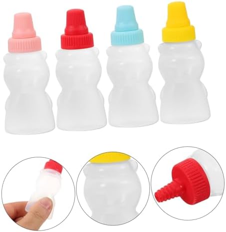 Mini Bear Condiment Bottles Set for Kitchen and Outdoor Use