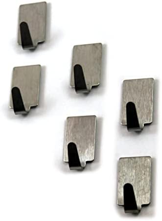 Stainless Steel Adhesive Hook 36pcs Wall Mount Utility Hooks for Bathroom Kitchen