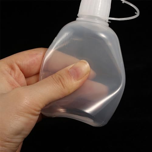 100ml Soft Plastic Condiment Squeeze Bottle with Tip Cap