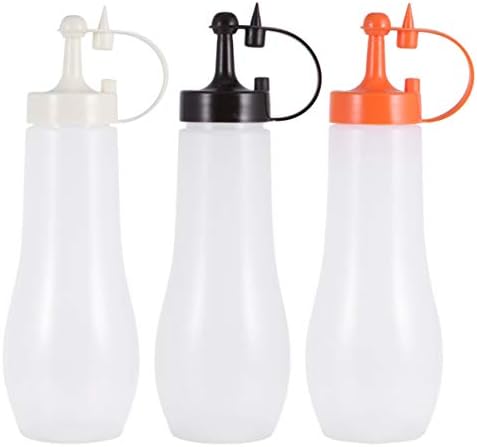 Ciieeo Salad Dressing Set with 3 Sizes Squeeze Bottles 1