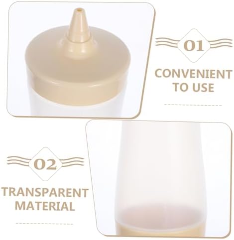 Pamingono Condiment Squeeze Bottles Set Leakproof