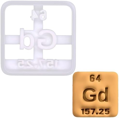 BAKERLOGY Periodic Gd Cookie Cutter - Element Gadolinium Design