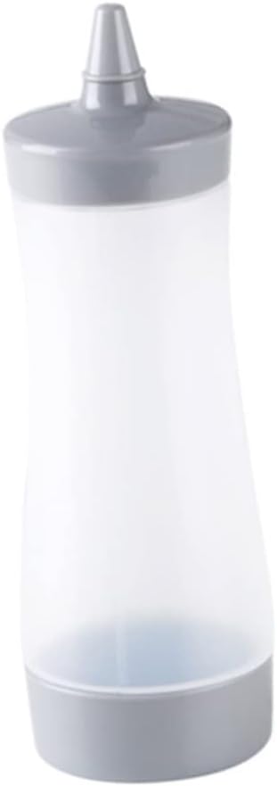 350ml Reusable Condiment Squeeze Bottle Leakproof Grey