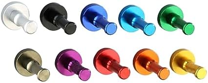 Garneck 10 Pcs Solid Aluminium Wall Hooks