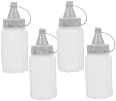 3 Pack Reusable Honey Squeezing Bottles for Ketchup Mustard Salad Dressing