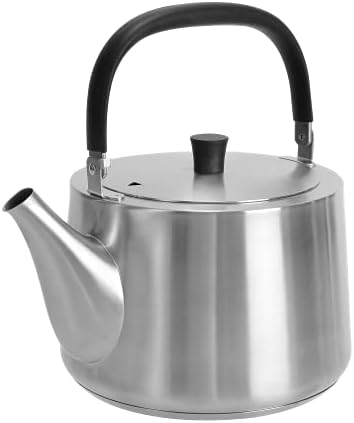 DrHOWS 35L Stovetop Tea Kettle - Food Grade Stainless Steel Foldable Handle