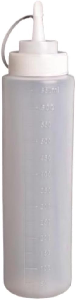 KLEYE Squeeze Bottles Pack of 5 650ml White