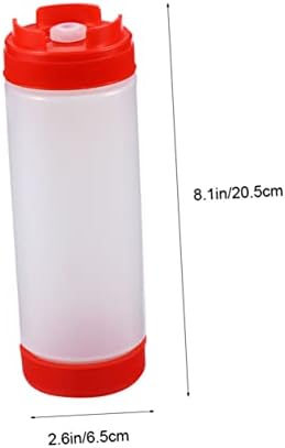 HOLIDYOYO 2-Pack Red Squeeze Sauce Bottles 20oz 1