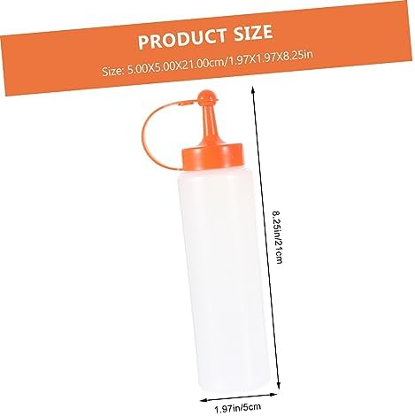 CIYODO Ergonomic Squeeze Ketchup Bottles 2 Pack 1