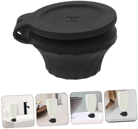 BIUDECO 6pcs Inverted Flip Top Shampoo Caps Leak Proof Reusable