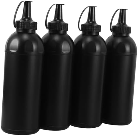 Hemoton Kids Plastic Squeeze Bottles 4pcs Large Capacity Navy Water Bottles with Lid
