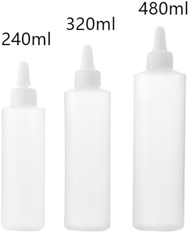 KLEYE 5-Piece Condiment Squeeze Bottles With Lid
