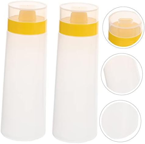 Plastic Salad Squeeze Bottles with Leak Proof Lid