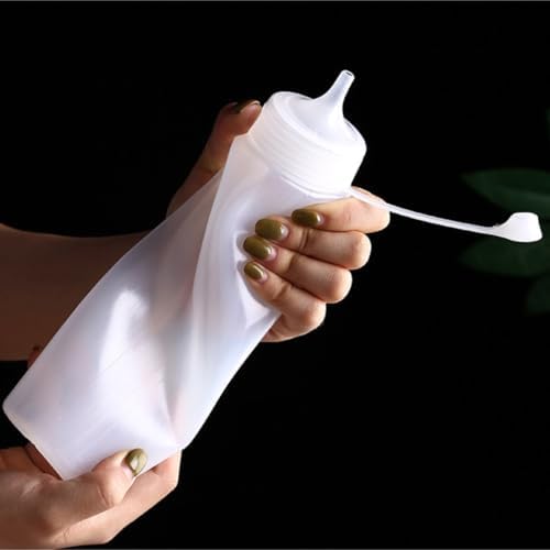 KLEYE 350ml Condiment Squeeze Bottles Pack of 5