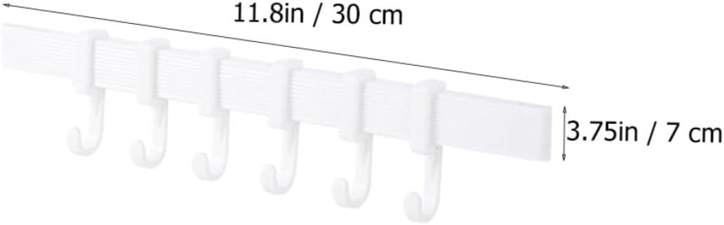 3Pcs Kitchen Bathroom Towel Hook Rack with Adjustable Hooks