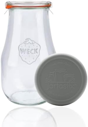 WECK 739 Tulip Jar with Silicone Lid - Airtight Storage Jar