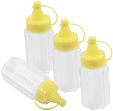 4PCS Reusable Condiment Squeeze Bottles for Kitchen Use 1