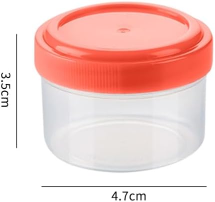 Portable Clear Seasoning Bottles Set with Leakproof Lids
