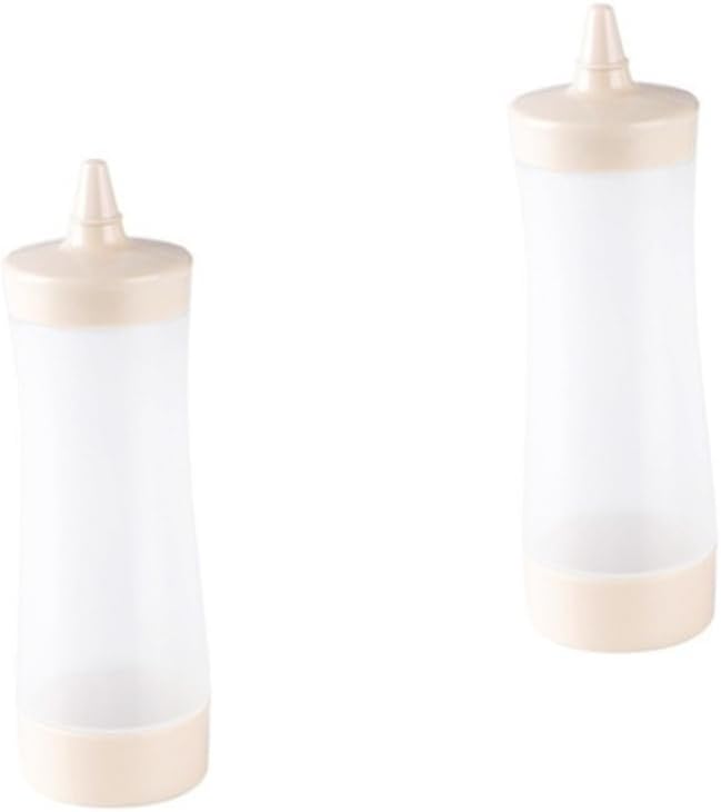 HOLIDYOYO 2 Pcs Reusable Squeeze Sauce Bottles