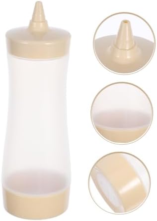 3pc Cream Color Sauce Bottles Squeeze Set