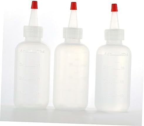 HOLIDYOYO Plastic Condiment Squeeze Bottles with Scale 120ml Set of 15