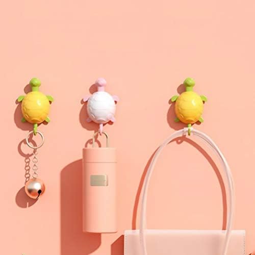Hemoton 3pcs Cartoon Turtle Wall Hooks for Kids Clothing and Towels