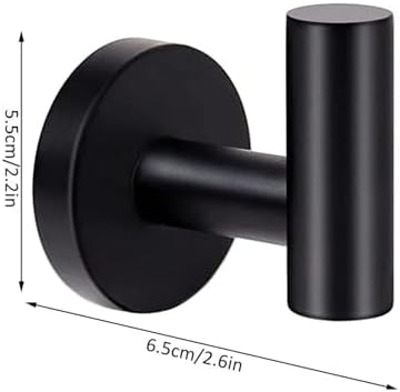 MOOWI 2Pcs Brushed Nickel Coat Hooks Wall Mount