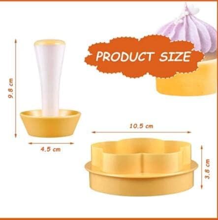 2 Packs Pastry Dough Tamper Kit with Cookie Cutters