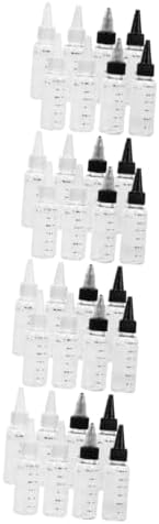 HOLIDYOYO 4sets Refillable Mini Squeeze Bottles with Scale and Leak-proof Design