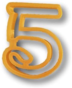 Number Five in Comic Font Cookie Cutter 1
