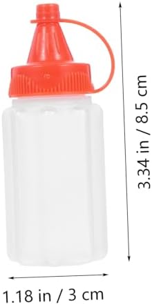 BEBEMOKO Red Condiment Squeeze Bottles Set of 4