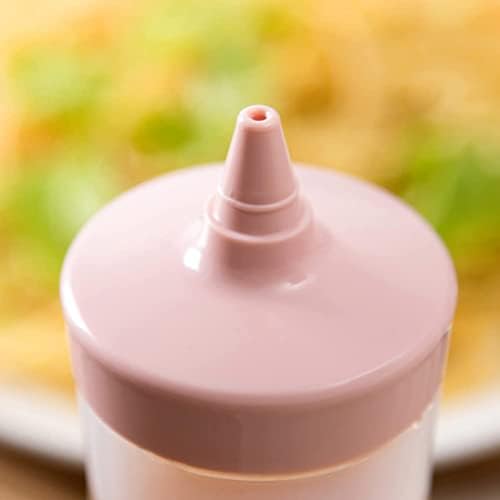 3 Pack Condiment Squeeze Bottles 12oz Pink BPA Free Set