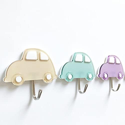 Zerodeko 3PCS Adhesive Wall Hooks Cloud Design Key Holder