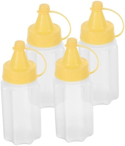 CIYODO Mini Squeeze Bottles 4 in 1 Condiment Set for Travel