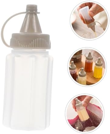 12pcs Mini Leakproof Condiment Squeeze Bottles for Home Commercial Use