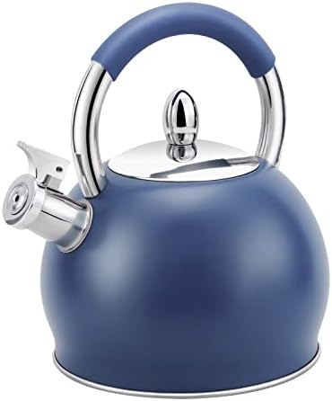 HRHongRui Whistling Tea Kettle 32 Quart Blue