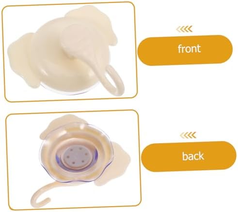 PRETYZOOM 4pcs Cartoon Elephant Suction Cup Hooks No Drill Removable 1
