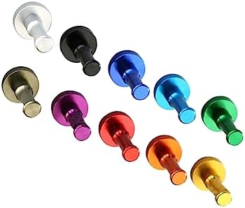 Luxshiny 10 Pcs Solid Aluminum Wall Hooks 1