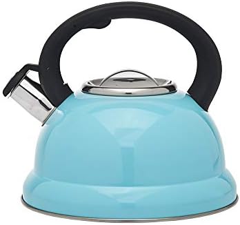 STUDIO SILVERSMITHS Whistling Tea Kettle 26 Liter Aqua