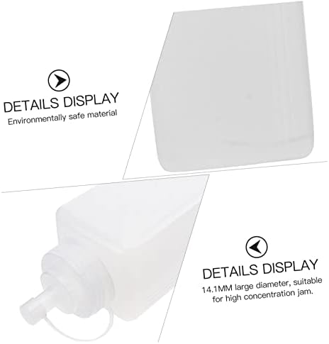 HOLIDYOYO Square Squeeze Bottles for Lunch Box and Salad Use