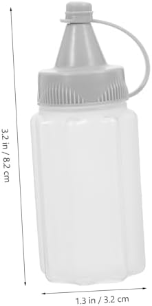 FELTECHELECTR 4pcs Mini Squeeze Bottles for Honey and Condiments