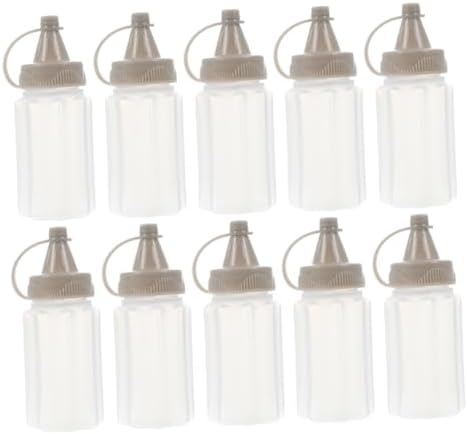 Reusable Sauce Dispenser Bottles Mini Squeeze Bottles for Salad Dressing and Oils