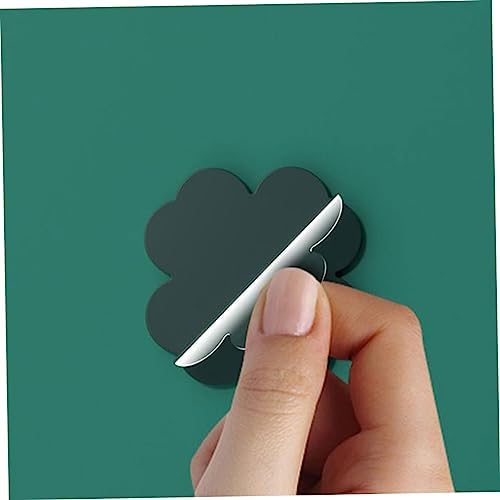 Vaguelly 4Pcs Cartoon Adhesive Wall Hooks for Keys and Towels