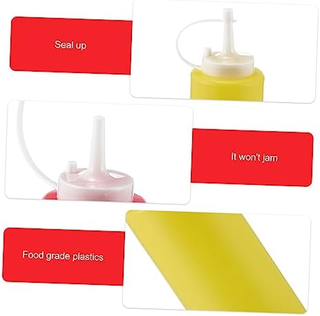4 Pack Salad Dressing Shaker Bottles for Condiments