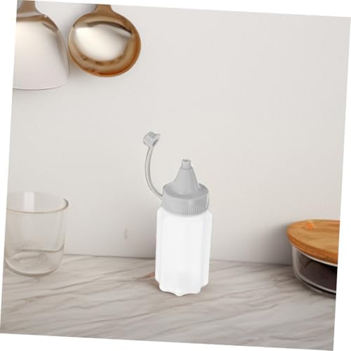 8PCS Reusable PP Condiment Squeeze Bottles 30ml