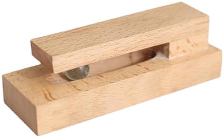 KOMBIUDA Wooden Towel Rack Hook for Kitchen and Bathroom