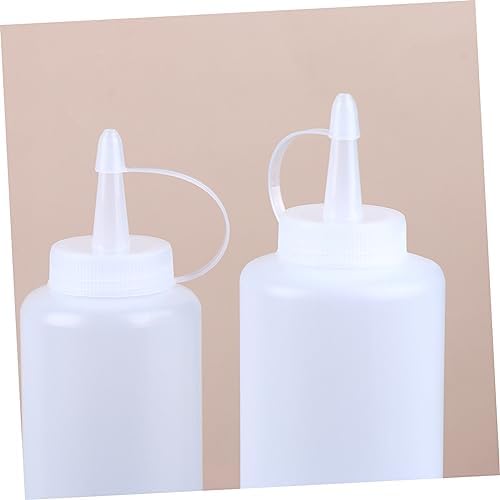 HOLIDYOYO 2pcs White Condiment Squeeze Bottles