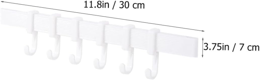STOBOK 3Pcs Sticky Hook Rack for Bathroom and Kitchen