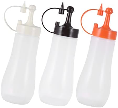 GREENADSCAPE Clear Condiment Squeeze Bottle for Kitchen Use